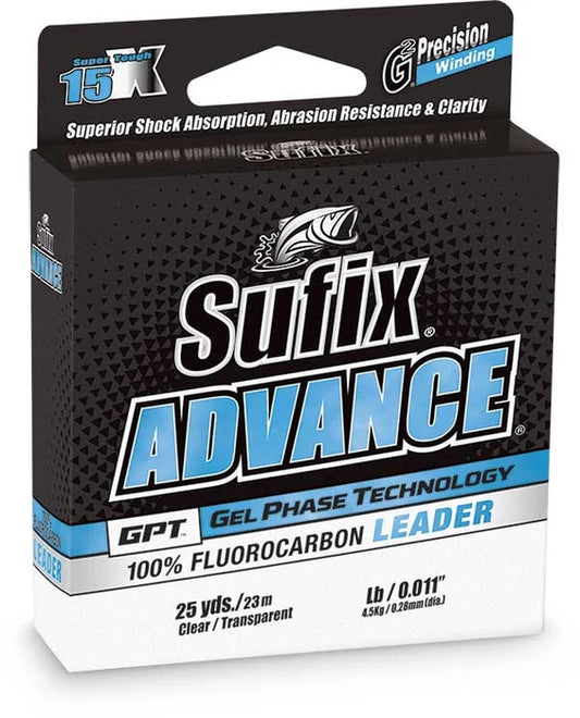 SUFIX ADVANCE GPT FLUORO LDR - 25YDS - 4LBS