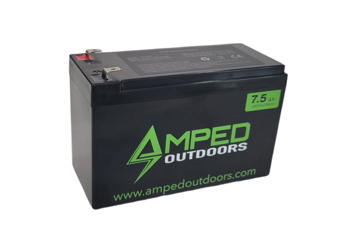 Amped 7.5Ah Lithium Battery (LiFePO4)