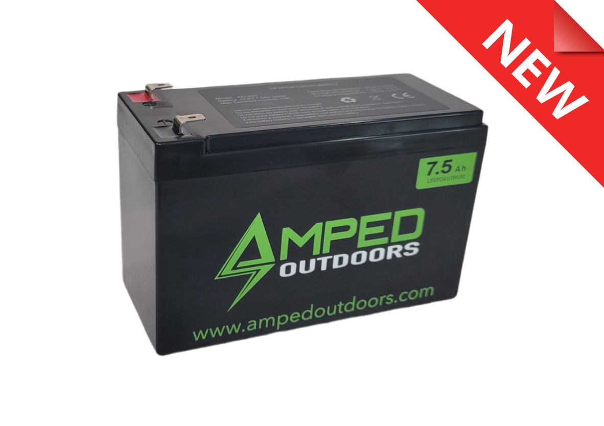 Amped 7.5Ah Lithium Battery (LiFePO4)