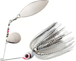Booyah Tandem Blade Spinnerbait, Silver Shad, 3/8oz, BYBT38635