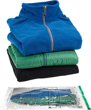 Lewis N. Clark Reusable Space Saver Compression Bags for Storage, Travel, Camping, Laundry, Pillows, Blankets + More, 3 pack (1 Med, 1 Lrg, 1 XL), Clear
