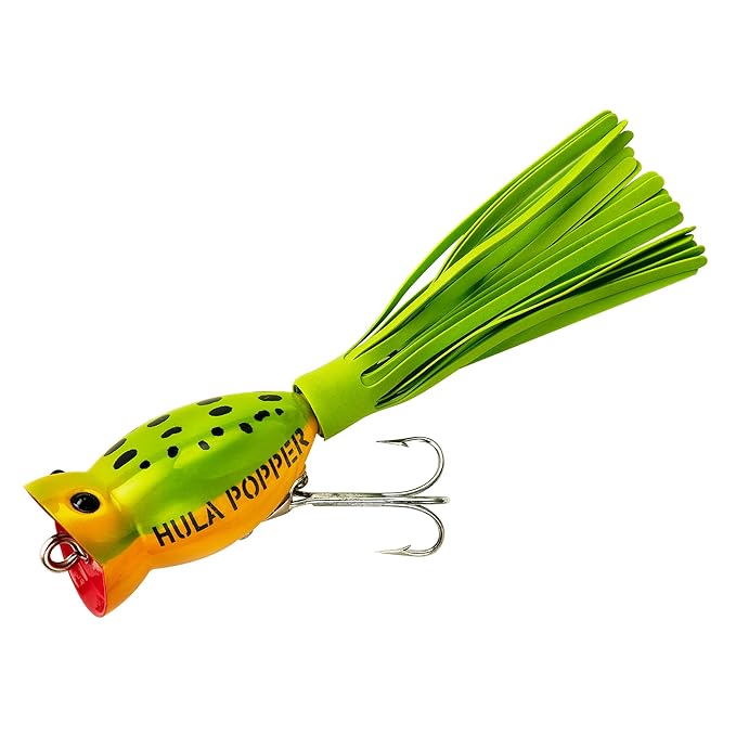 Arbogast Hula Popper 1/4Oz Frog/Yell Belly