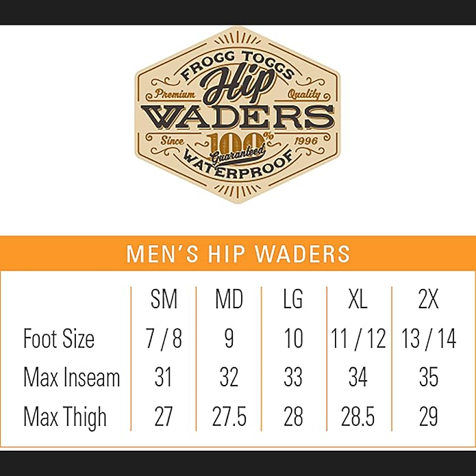 FROGG TOGG HIP RANA II WADERS 12