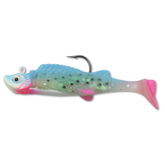 NORTHLAND MIMIC MINNOW SHAD / 1-7/8" / 1/16 OZ - #2 HK / 2 PACK / GLOW RAINBOW