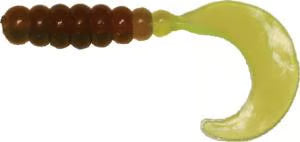 Big Bite Baits Fat Grub Curl Tail, 2in