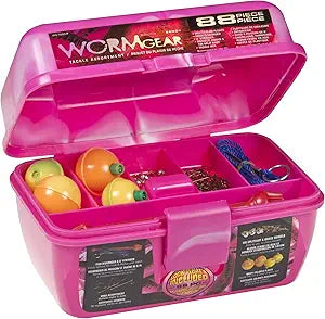 SOUTH BEND WORM GEAR TACKLE BOX 88PC-PINK