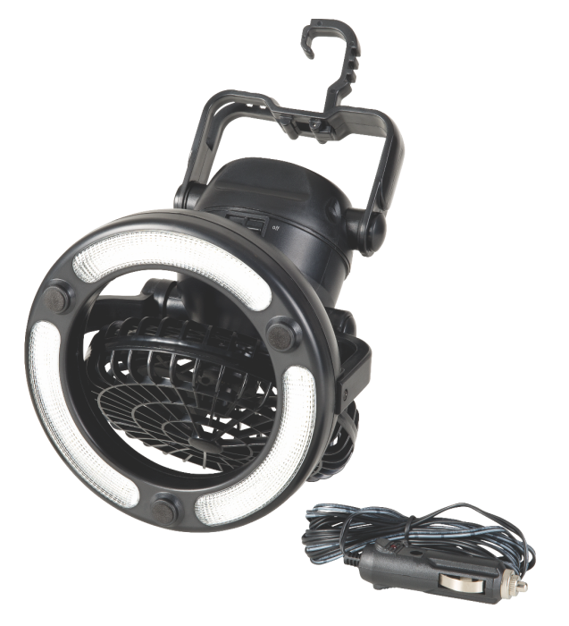 CLAM LARGE LED FAN/LIGHT
