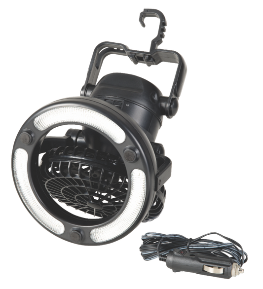 CLAM LARGE LED FAN/LIGHT