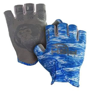 Fish Monkey Stubby Guide Gloves FM18BLWTRCAMXL