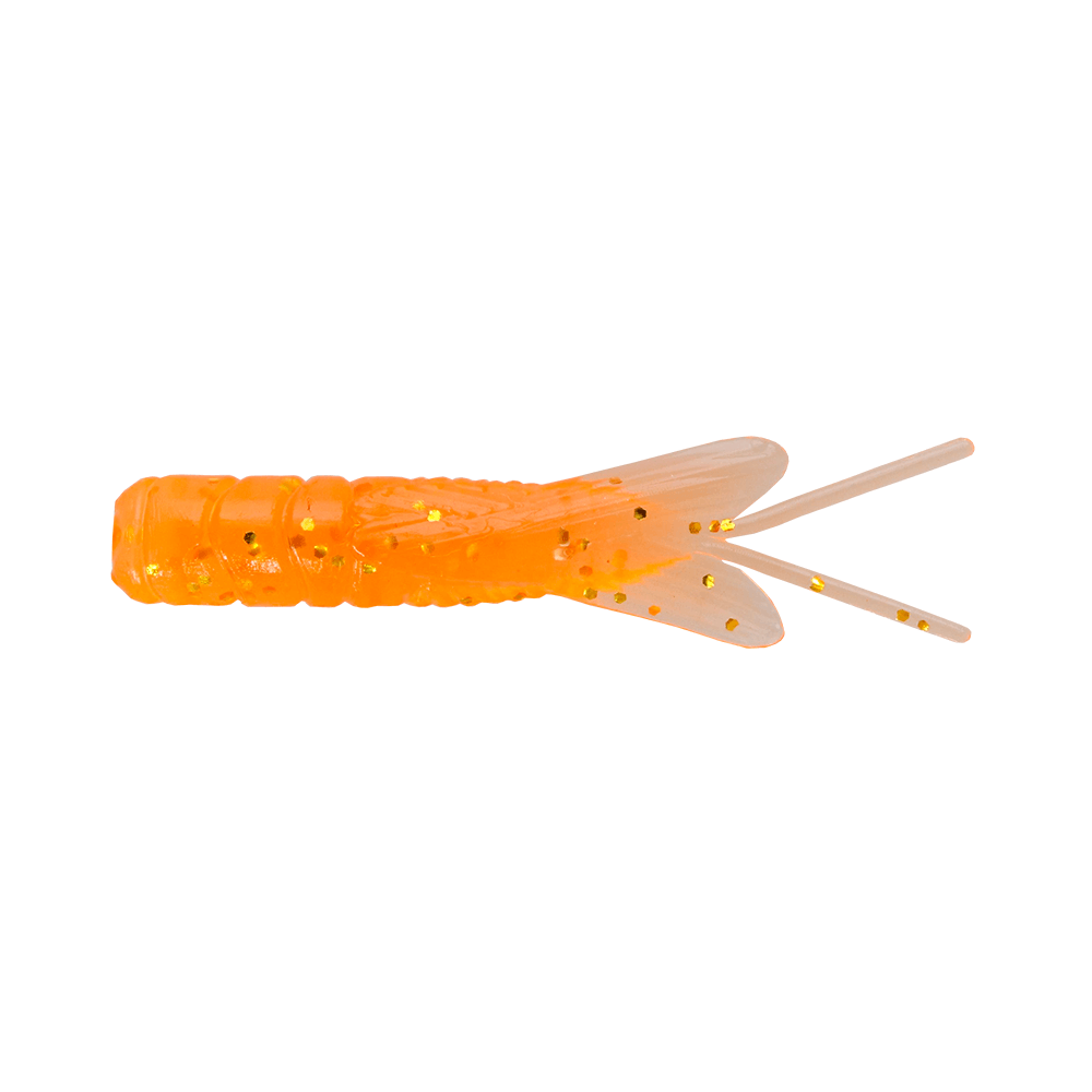 NORTHLAND PAN - CANDY LARVAE BUG - 5/BAG - 1.75" - ORANGE