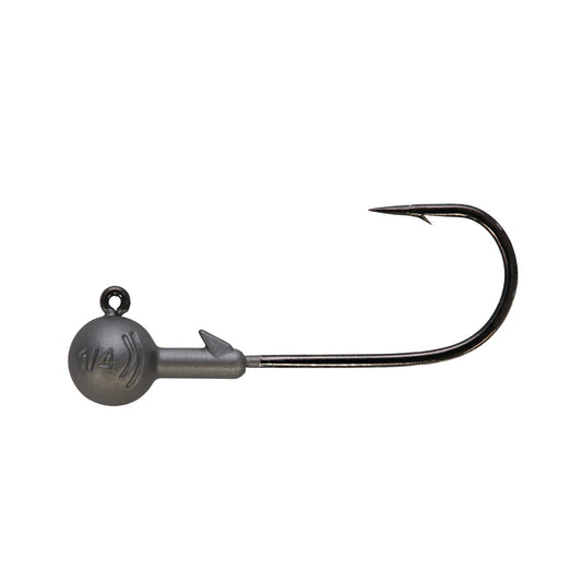 NORTHLAND TUNGSTEN ROUND BALL JIG - 2/CARD - 3/8OZ - 2/0HK - MATTE SMOKE