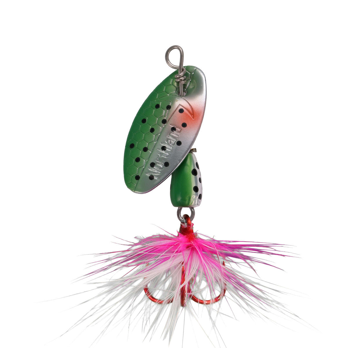 NORTHLAND TUNGSTEN SPINNER - 1/CARD - 1/8OZ - #8HK - RAINBOW TROUT