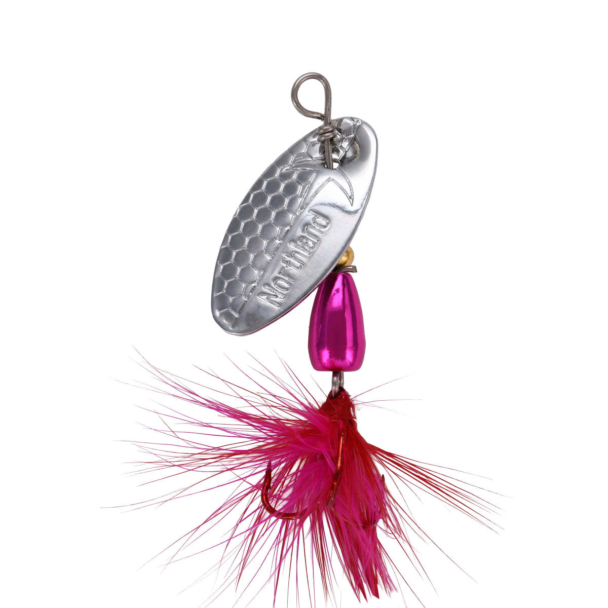 NORTHLAND TUNGSTEN SPINNER - 1/CARD - 1/4OZ - #6HK - FLASHY PINK