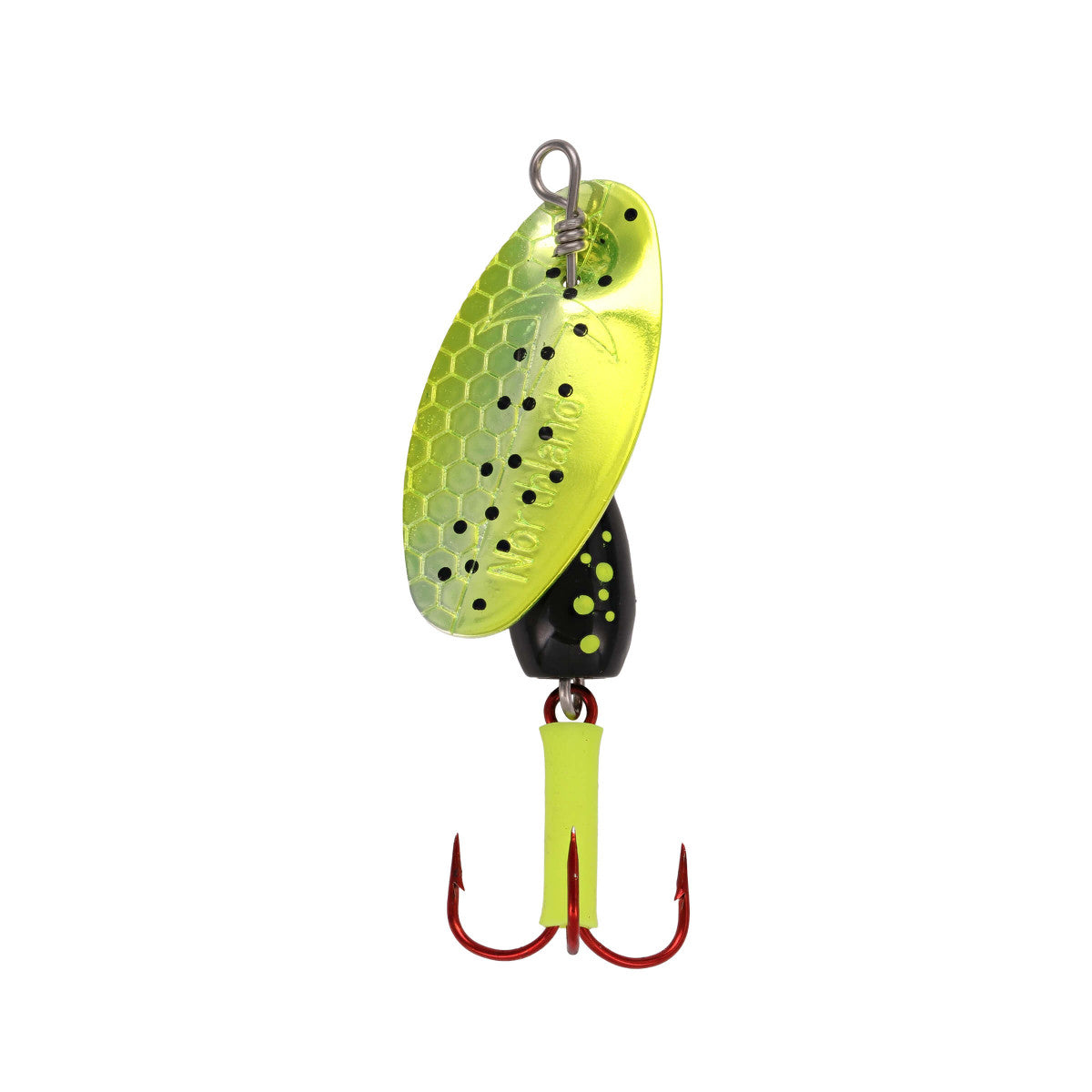 NORTHLAND TUNGSTEN SPINNER - 1/CARD - 1/16OZ - #10HK - GALAXY BLACK