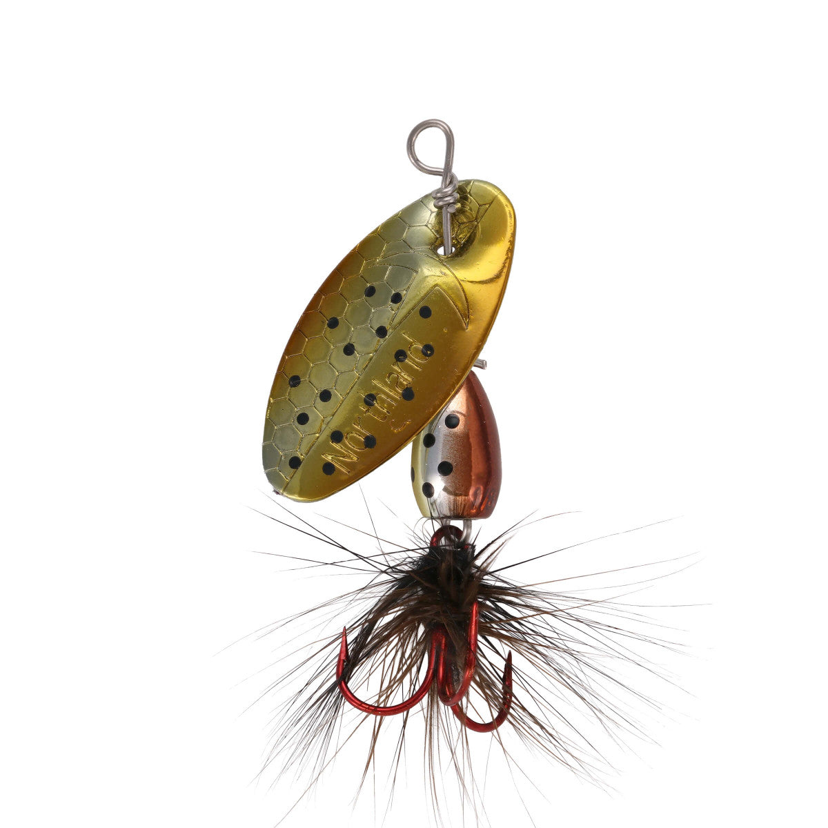NORTHLAND TUNGSTEN SPINNER - 1/CARD - 1/4OZ - #6HK - BROWN TROUT