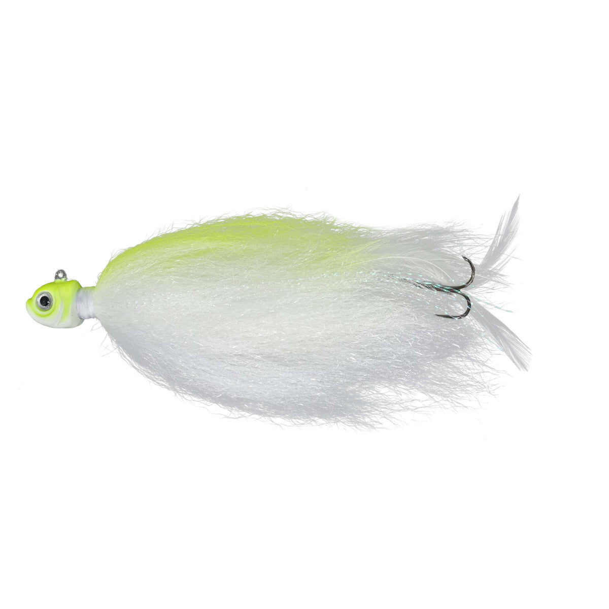 NORTHLAND TACKLE MANITOBA MULLET 1/CARD 3/4OZ #5/0 HK GLOW WHITE