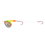 Northland Gravel Grinder Float'n Rig 60" Snell #4 Indiana #2/#4 Hooks - Metallic Electric Perch