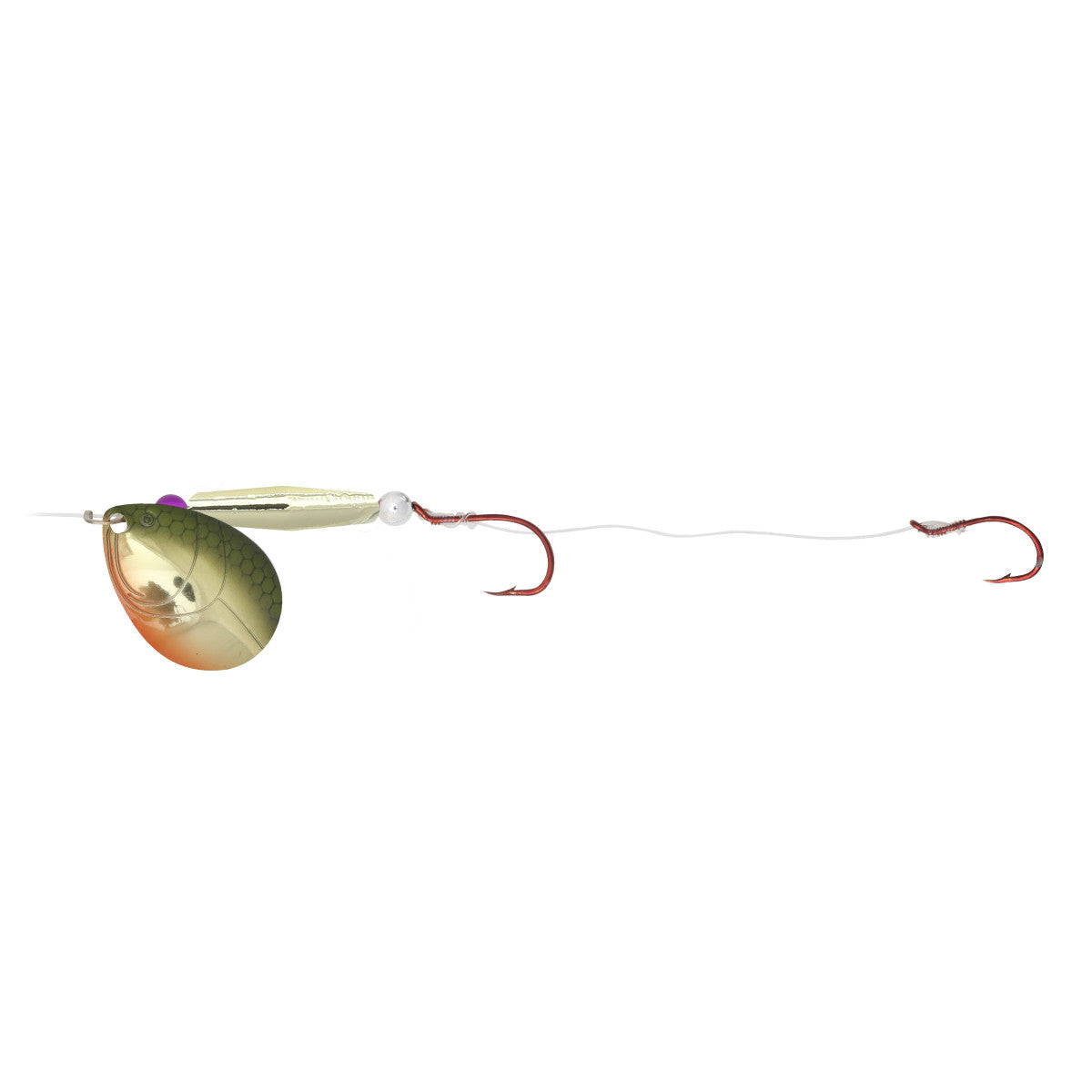 NORTHLAND GRAVEL GRINDER FLOAT'N RIGS - 1/CARD - 60" SNELL - #6 INDIANA - #1/#2 HOOKS - GOLD GILL