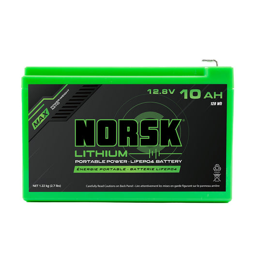 NORSK 12.8V 10Ah Lithium Battery with Charger