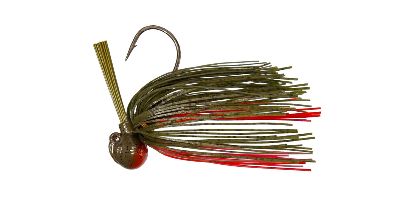 Big Bite Baits L.S. FOOTBALL JIG - 1/2 OZ - GREEN PUMPKIN TXS RD (1PK)
