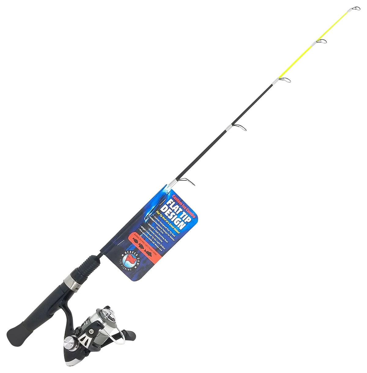 Beaver Dam Flat Tip Ice Rod & Reel Combo - 26" Medium Light