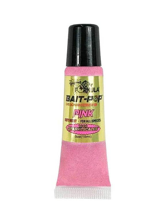 Bait-Pop BPS0016 Pink - Live Sonar Intensifier - Scented Sparklscales .5oz Tube