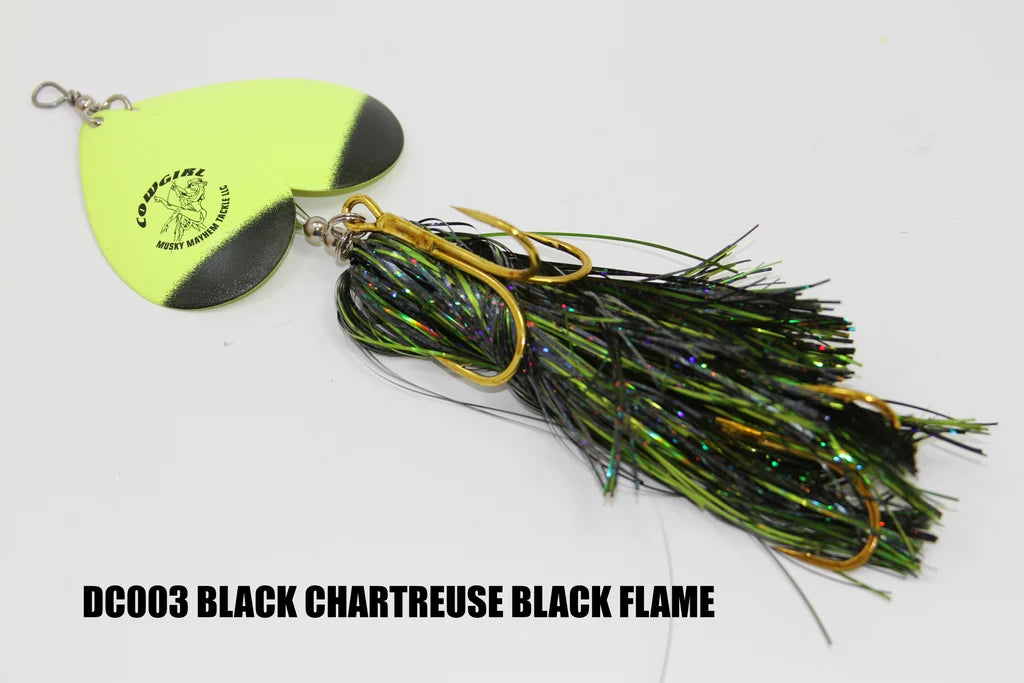 Musky Mayhem Double Cowgirl 10" Musky Bucktail