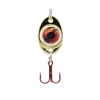 FISH DADDY FD01108 SPOON CP6 1/8OZ 1PK DIRTY BOMB GLD/RED - RED LED \/ GOLD | 1/8OZ 1PK