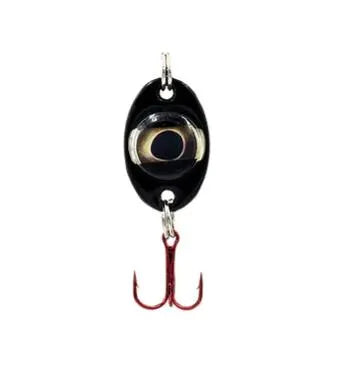 FISH DADDY FD01112 SPOON CP6 1/16OZ DIRTY BOMB BLK/GRN - FLASHING GREEN | 1/16OZ 1PK