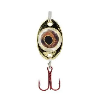 FISH DADDY FD01117 SPOON CP6 1/16OZ DIRTY BOMB GLD/GRN - GREEN LED/GOLD SPOON | 1/16OZ 1PK