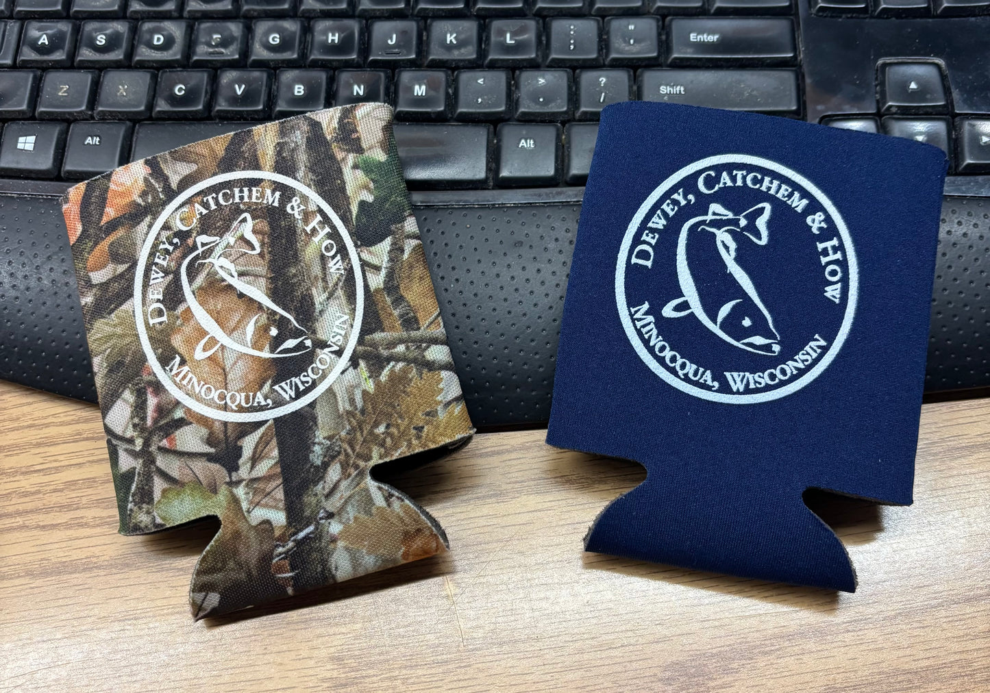 Camo or Navy Blue Koozie