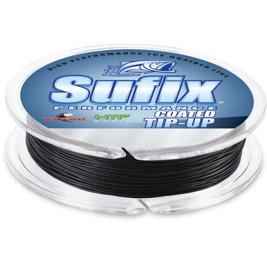 Sufix Performance V-Coat Tip-UP Line Fishing Line, 15 lb, 50 Yds. - Black