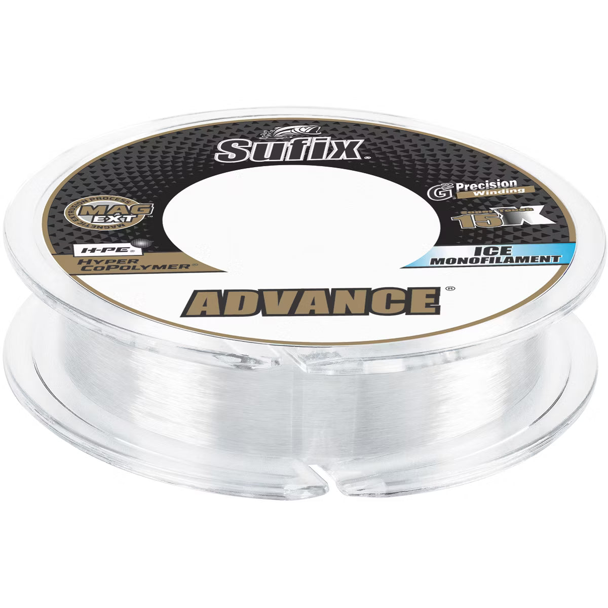 Sufix 100 Yard Advance Ice Monofilament Fishing Line - 4lb. Test - Clear