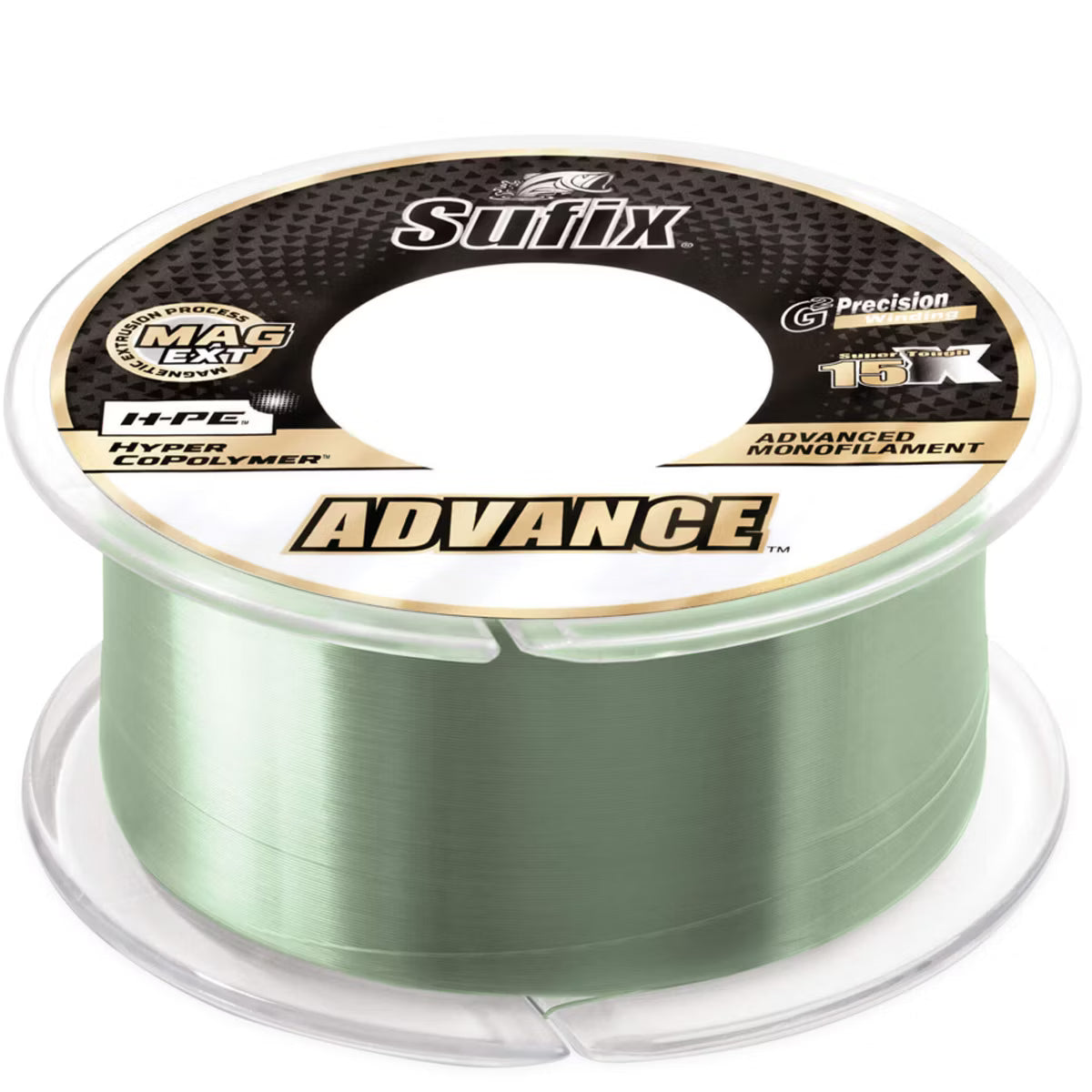 Sufix Advance Monofilament Fishing Line, 4 lb, 330 Yds. - Lo-Vis Green