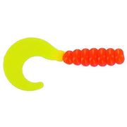Big Bite Baits 2" FAT GRUB / ORANGE/CHARTREUSE (10 PACK)