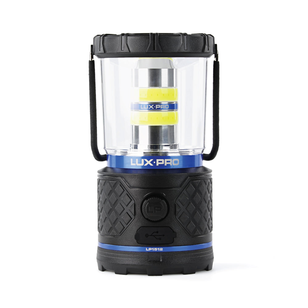 LUXPRO LP1512 Rechargeable Dual-Power 1100 Lumen LED Lantern