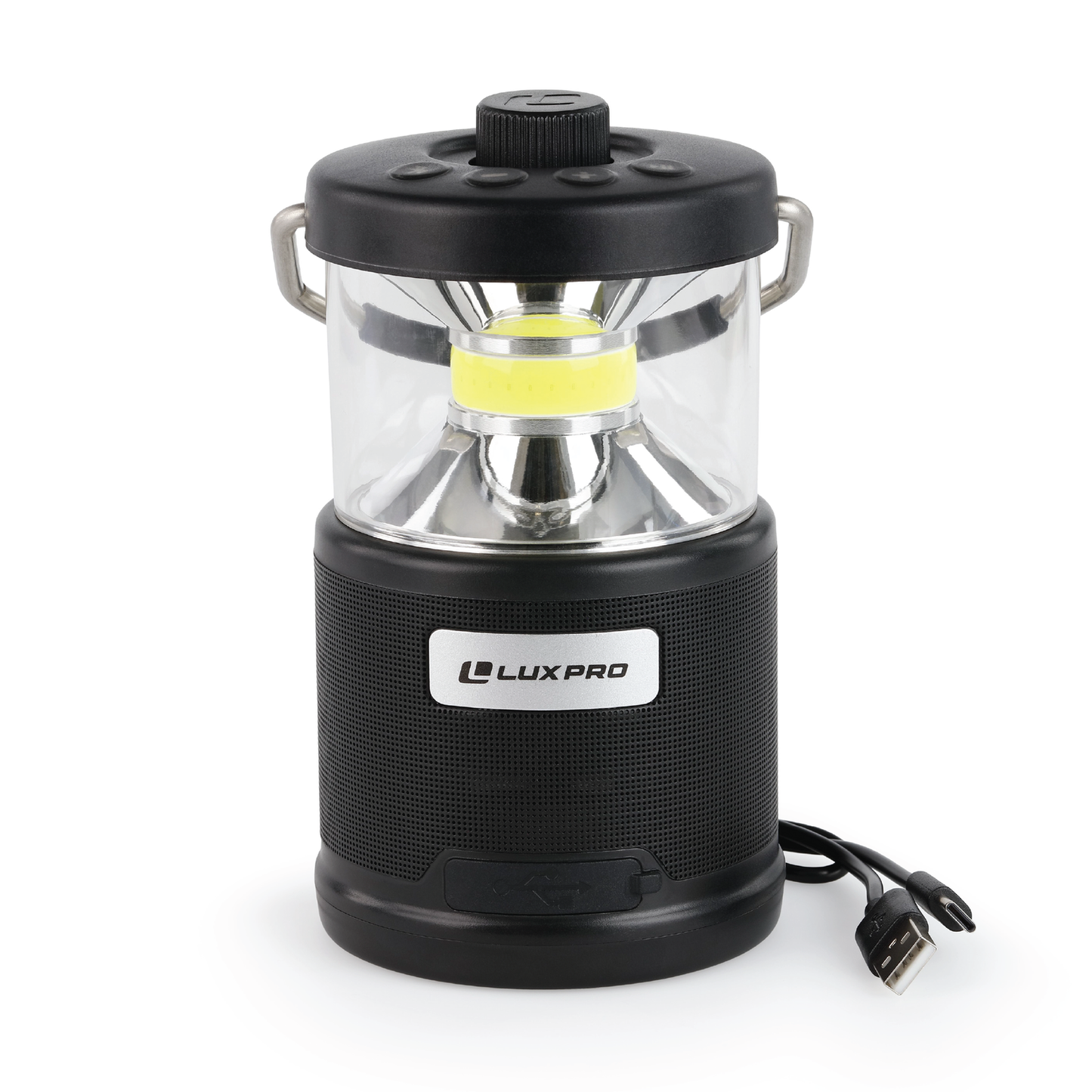 LUXPRO LP1530 Rechargeable 572 Lumen Lantern with Bluetooth Speaker