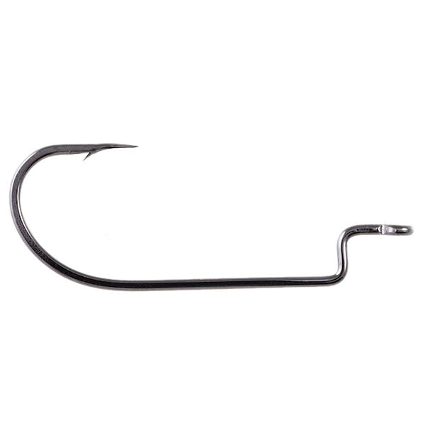 Gamakatsu Offset Shank Worm Hook – Black Chrome G07115-5/0