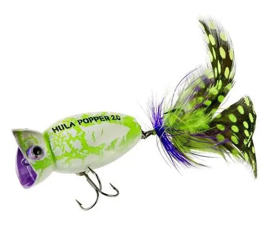 PRADCO ARBOGAST G761536 CP3 2OZ 2" HULA POPPER WH ZOMBIE - WHITE ZOMBIE | 2" 2OZ