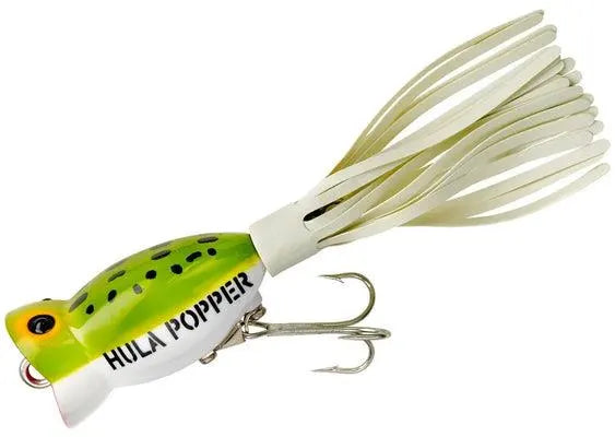 PRADCO ARBOGAST G77006 CP3 1/4OZ HULAPOPPER FROG/WHT-BLLY - FROG WHITE BELLY | 1/4OZ