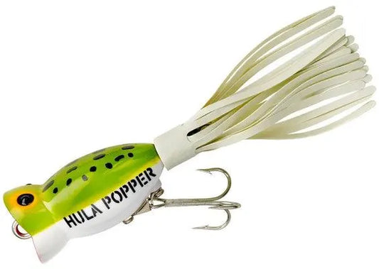 PRADCO ARBOGAST G77006 CP3 1/4OZ HULAPOPPER FROG/WHT-BLLY - FROG WHITE BELLY | 1/4OZ