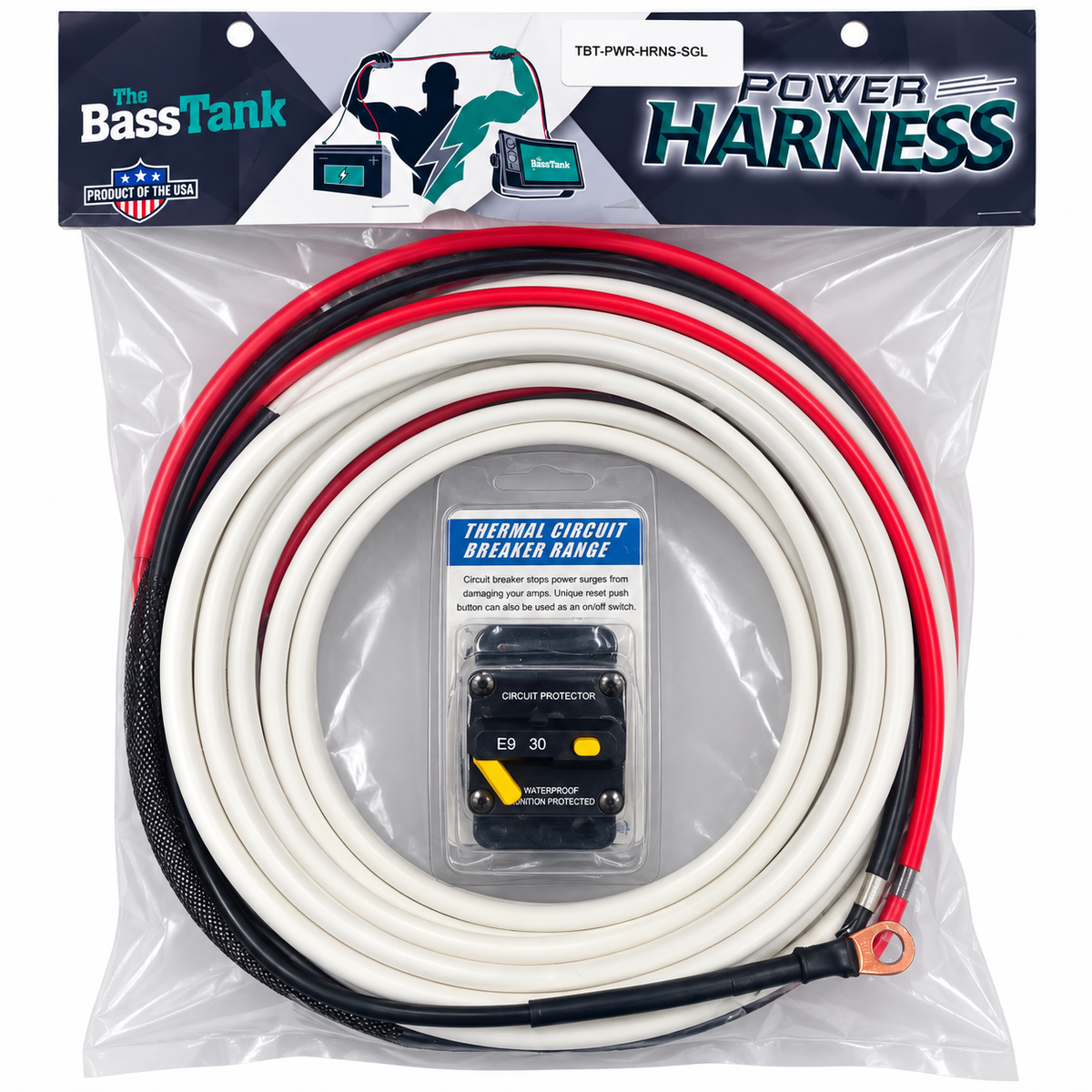 The Bass Tank Power Harness – Single | TBT-PWR-HRNS-SGL