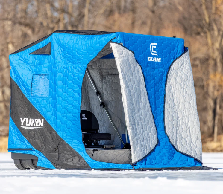 Clam Yukon Thermal Insulated Flip-Over Ice Fishing Shelter – 2 Person