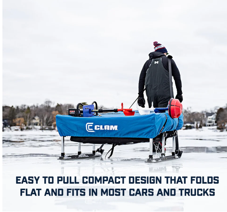Clam Pack Trap 2 Insulated Flip-Over Ice Fishing Shelter – 2 Person