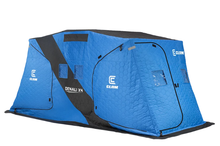 Clam Denali X4 Thermal Insulated 4-Person Ice Fishing Shelter
