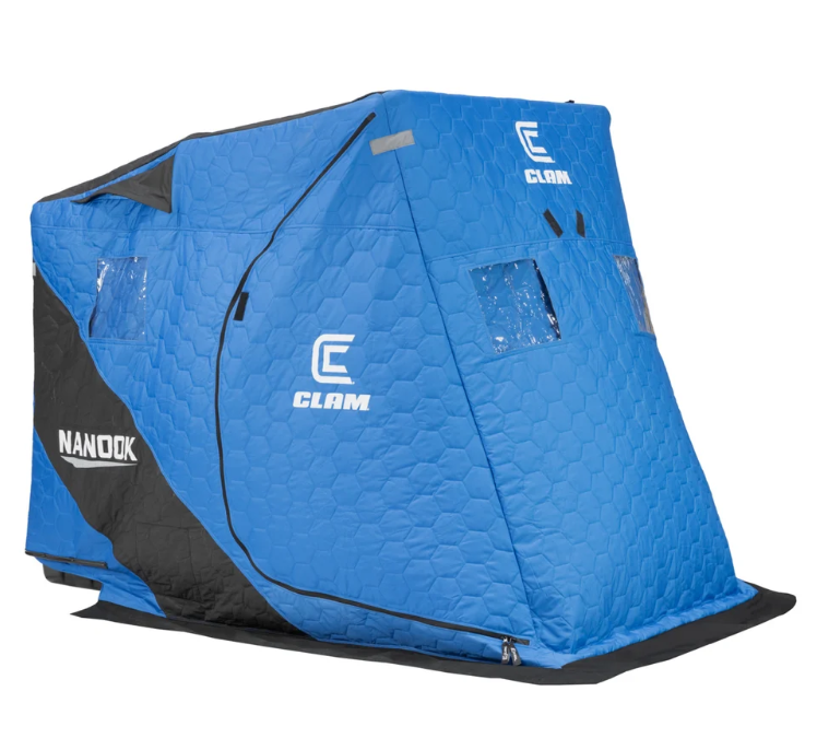 Clam Nanook Thermal Insulated Flip-Over Ice Fishing Shelter – 2 Person