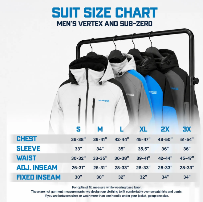 IceArmor by Clam Vertex Float Parka – Men's Ice Fishing Jacket