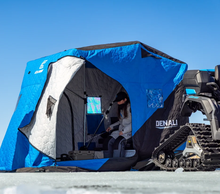 Clam Denali Thermal 2-Person Flip-Over Ice Fishing Shelter
