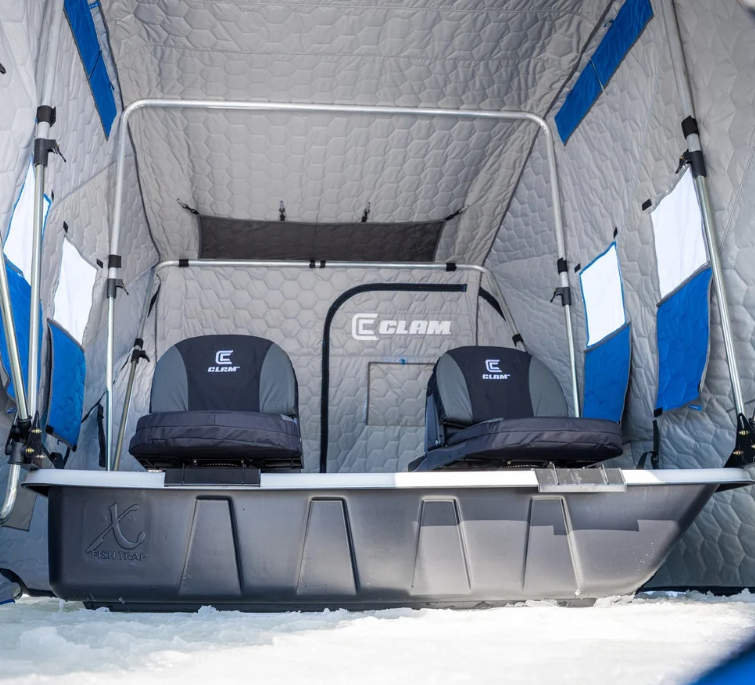 Clam Denali X4 Thermal Insulated 4-Person Ice Fishing Shelter