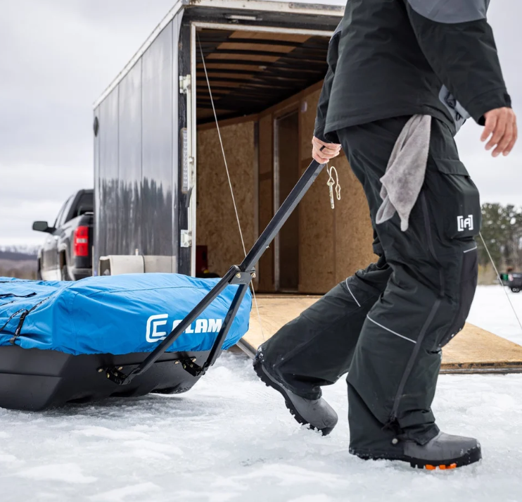 Clam Cinch Hitch – Ice Fishing Sled & Shelter Towing Accessory